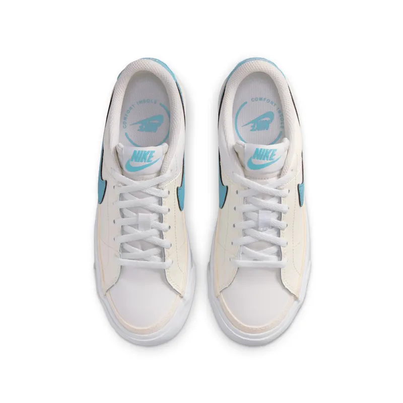 Nike Court Legacy Sail White Denim Turquoise (DA5380-133)