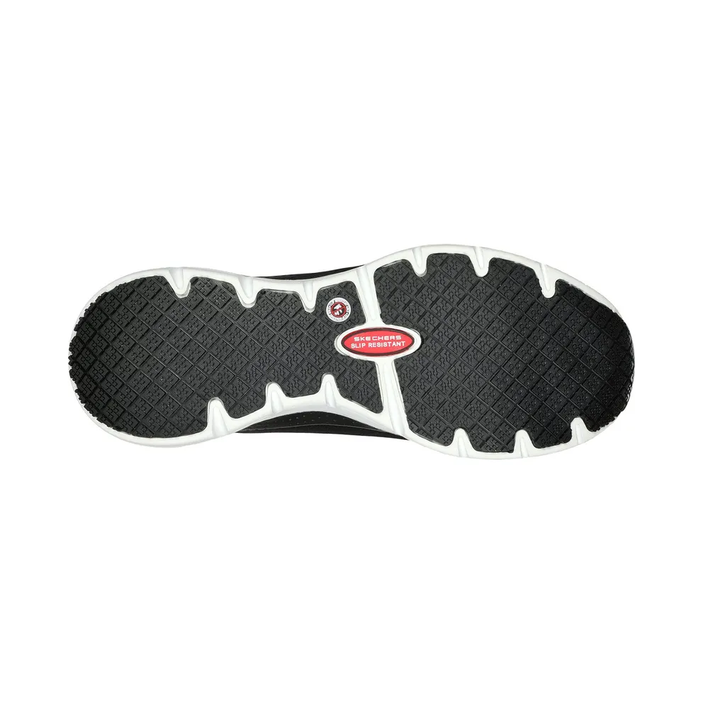 Skechers Work: Arch Fit SR “Ringstap Sneaker Black / White” (200086ECBKW)