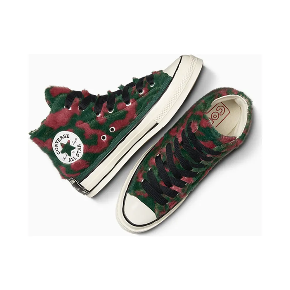 Converse Chuck 70 Luxe Plush Astrodust/Green Envy/Egret (A09503C)