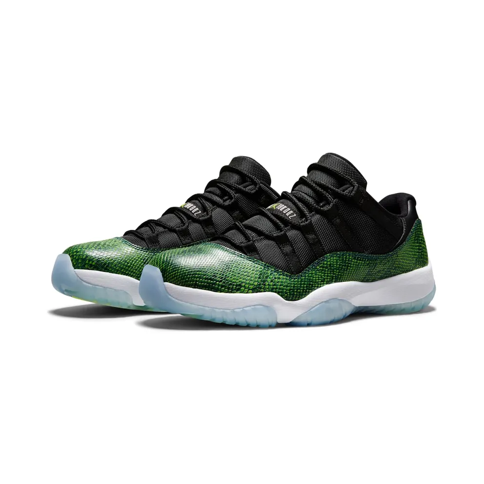 Air Jordan Nike AJ XI 11 Retro Low Green Snakeskin (528895-033)