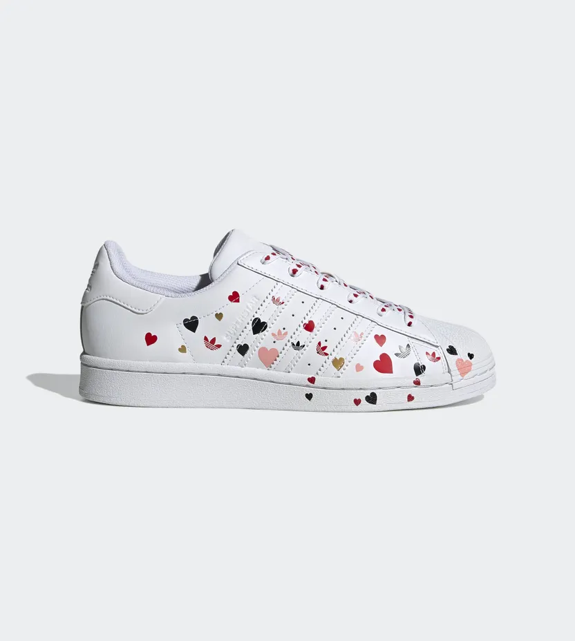 Adidas Superstar ‘Valentine’s Day’ Cloud White/Core Black/Glory Pink (FV3289)