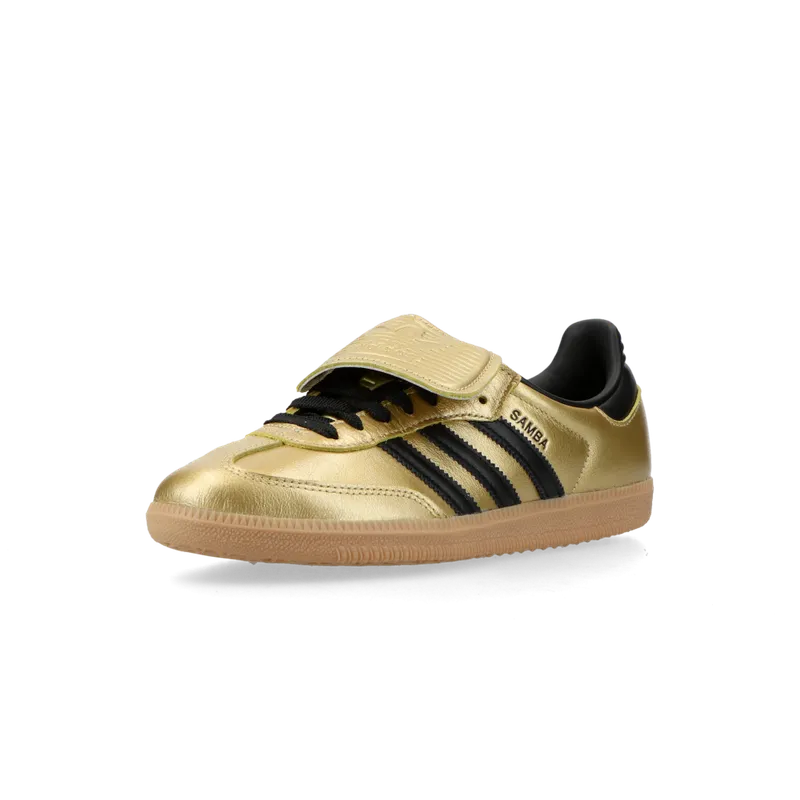 adidas Samba LT W “Gold Metallic” (gold / black / gum) – JH5708