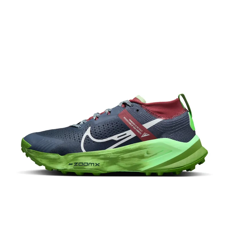 Nike ZoomX Zegama Thunder Blue Chlorophyll Dark Team Red Summit White (DH0625-403)