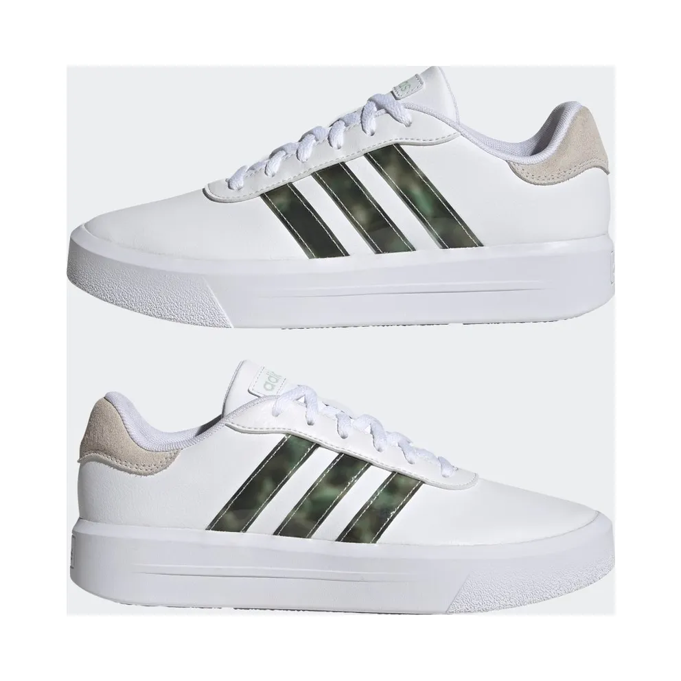 Adidas Court Platform Cloud White / Cloud White / Linen Green (HP9434)