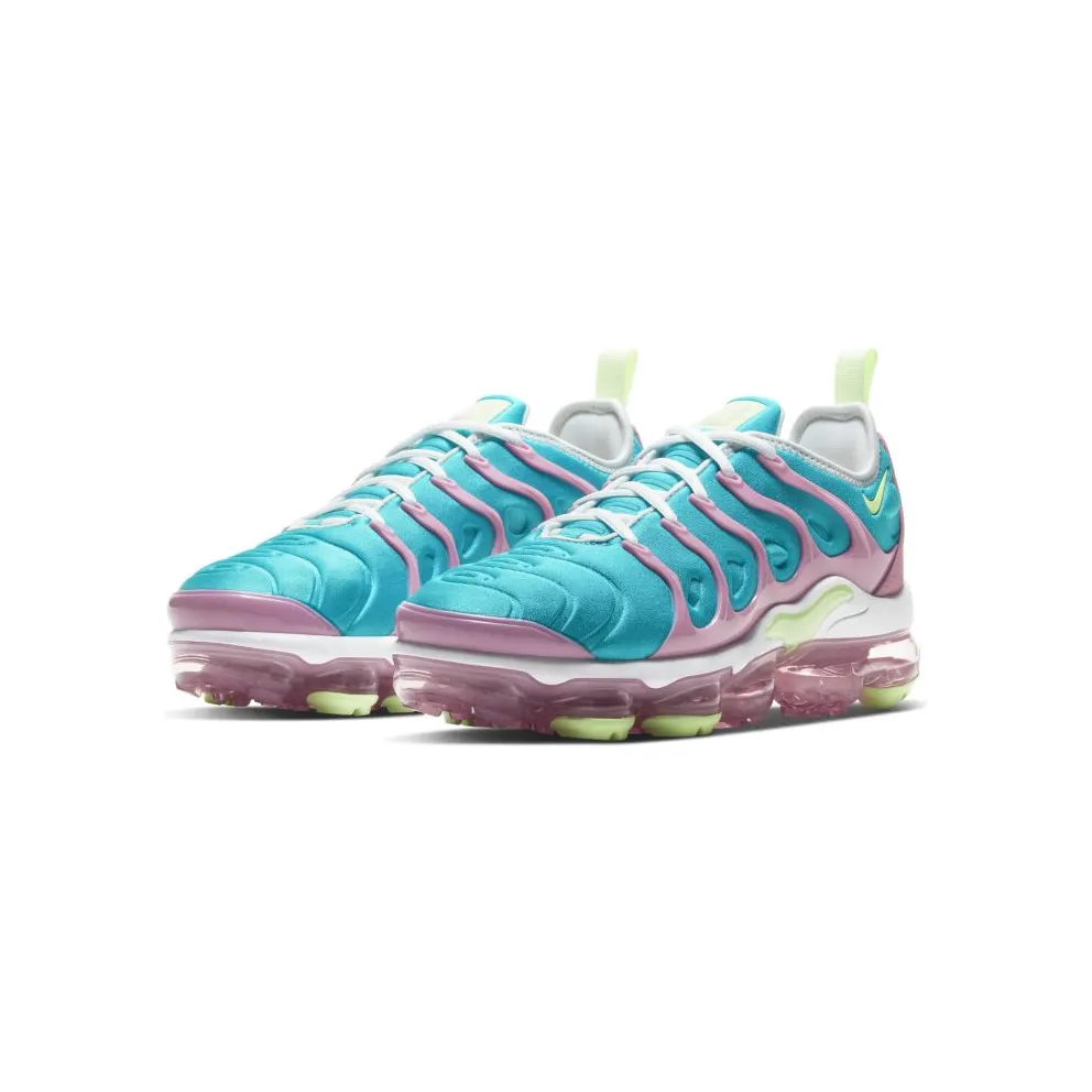 Nike Air VaporMax Plus Easter 2020 (W) White/Platinum Tint-Oracle Aqua-Barely Volt (CW7014-100)