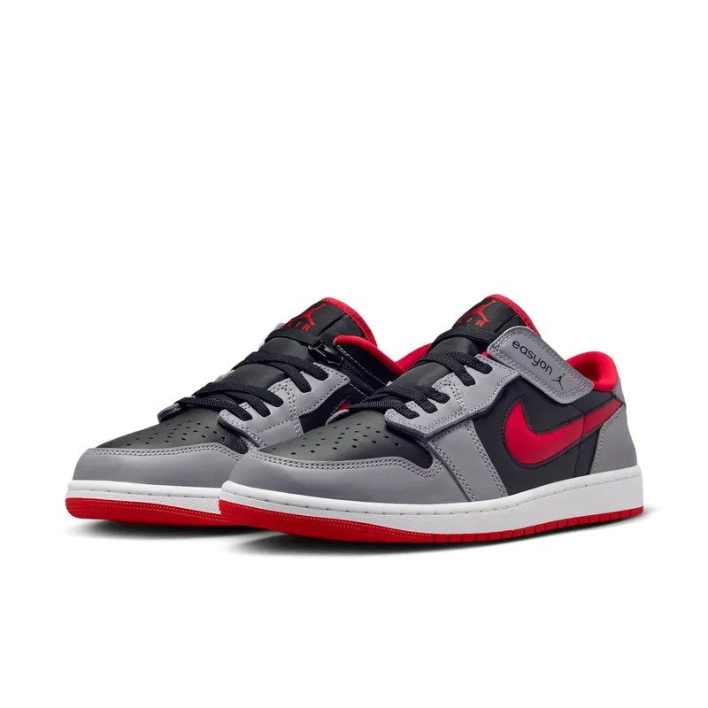 Jordan 1 Low Flyease Fire Red Cement Grey (DM1206-060)