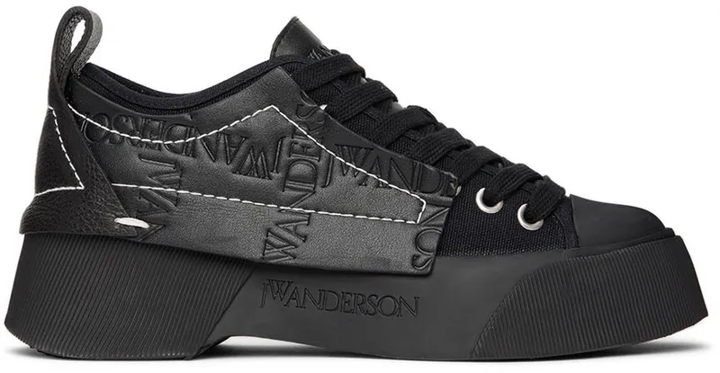 JW Anderson Black Chunky Low-Top (ANW38000A 15028)