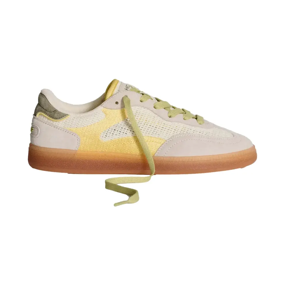 Hoff van leermix with haakwerkdetail model ‘PARK CROCHET LIME’ (12519015)