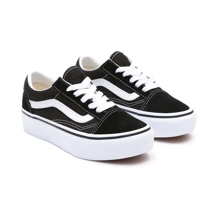 VANS Old Skool Platform Kinderschoenen (Zwart)