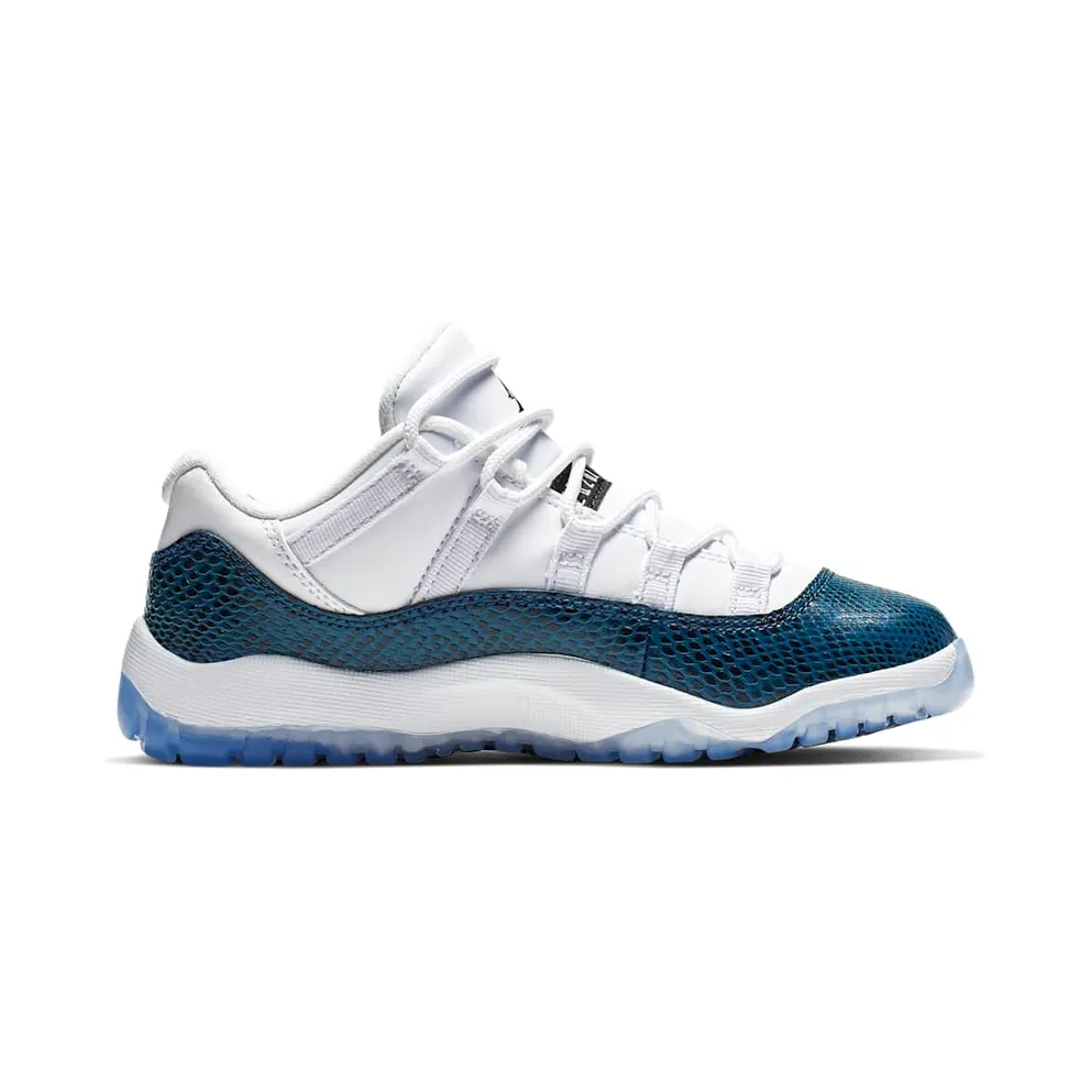 Jordan 11 Retro Low Snake Navy 2019 (PS) White/Black-Navy (CD6848-102)