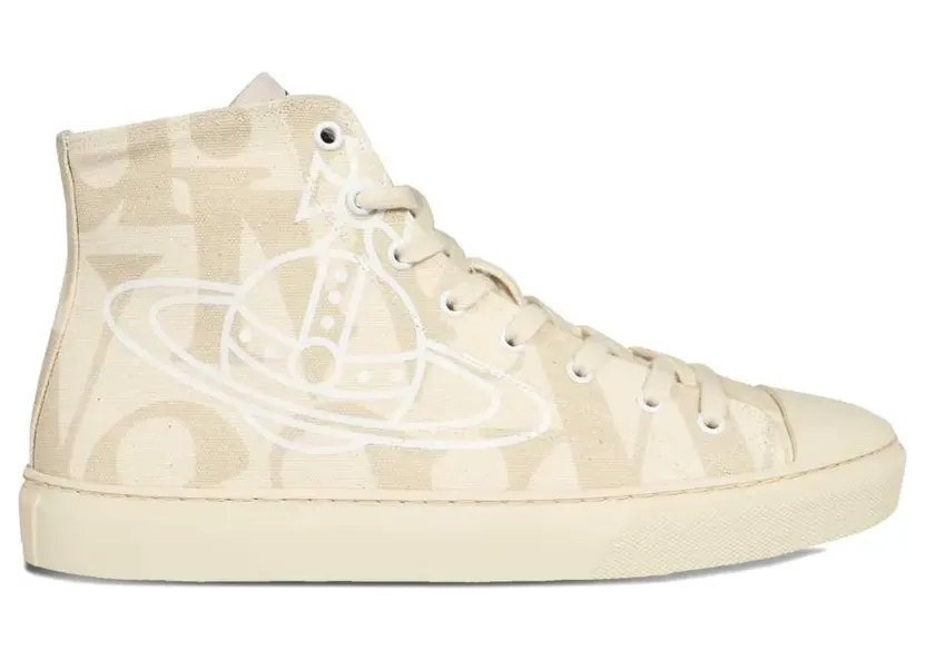 Vivienne Westwood High-top sneakers met Orb-print – Beige (75010001MW00JW)