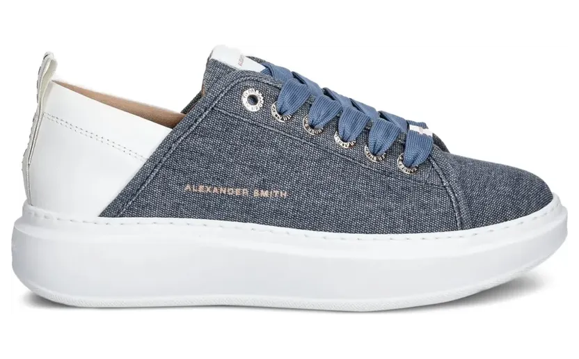 Alexander Smith Sneakers met plateauzool – Blauw (ASBBWYW0164)