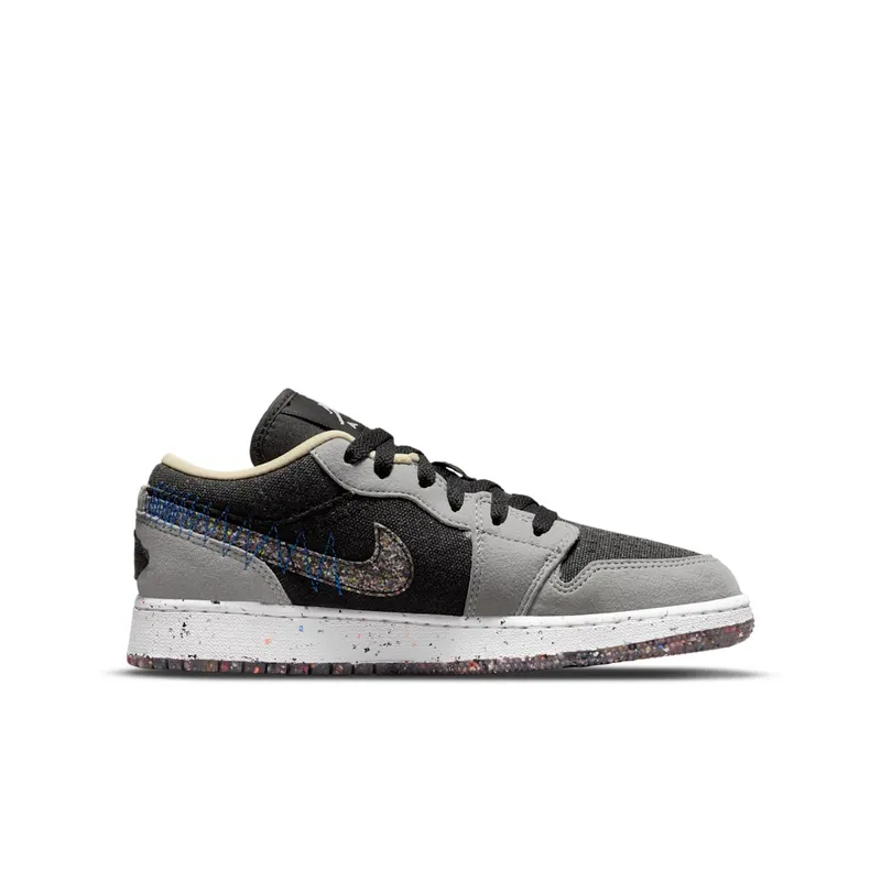 Jordan 1 Low SE Crater Grey Black (GS) (DM4690-001)