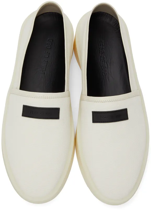 Fear of God White Canvas Espadrille (FG80-013CNV)