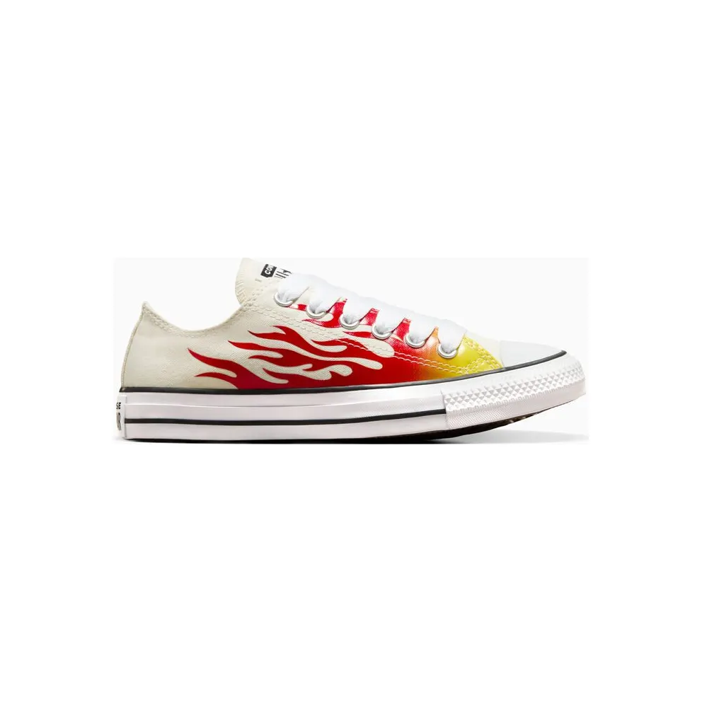 Converse Chuck Taylor All Star Flames Egret/enamel Red/fresh Yellow – “Meerkleurig” (A09889C)