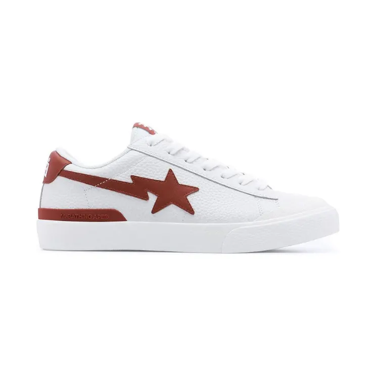 A Bathing Ape Mad Sta White Red (1J20-191-012-RED)