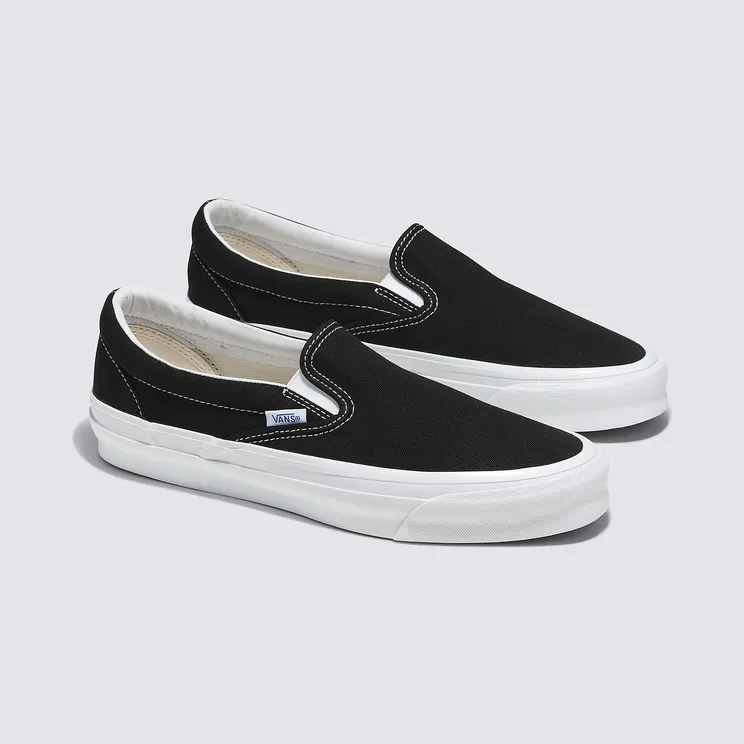 Vans Black OG Classic Slip-On Sneakers (VN0A45JK1WX1)