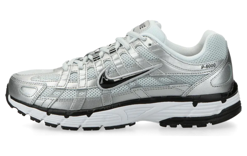 Nike P-6000 (white / black / metallic silver) – FD9876-101