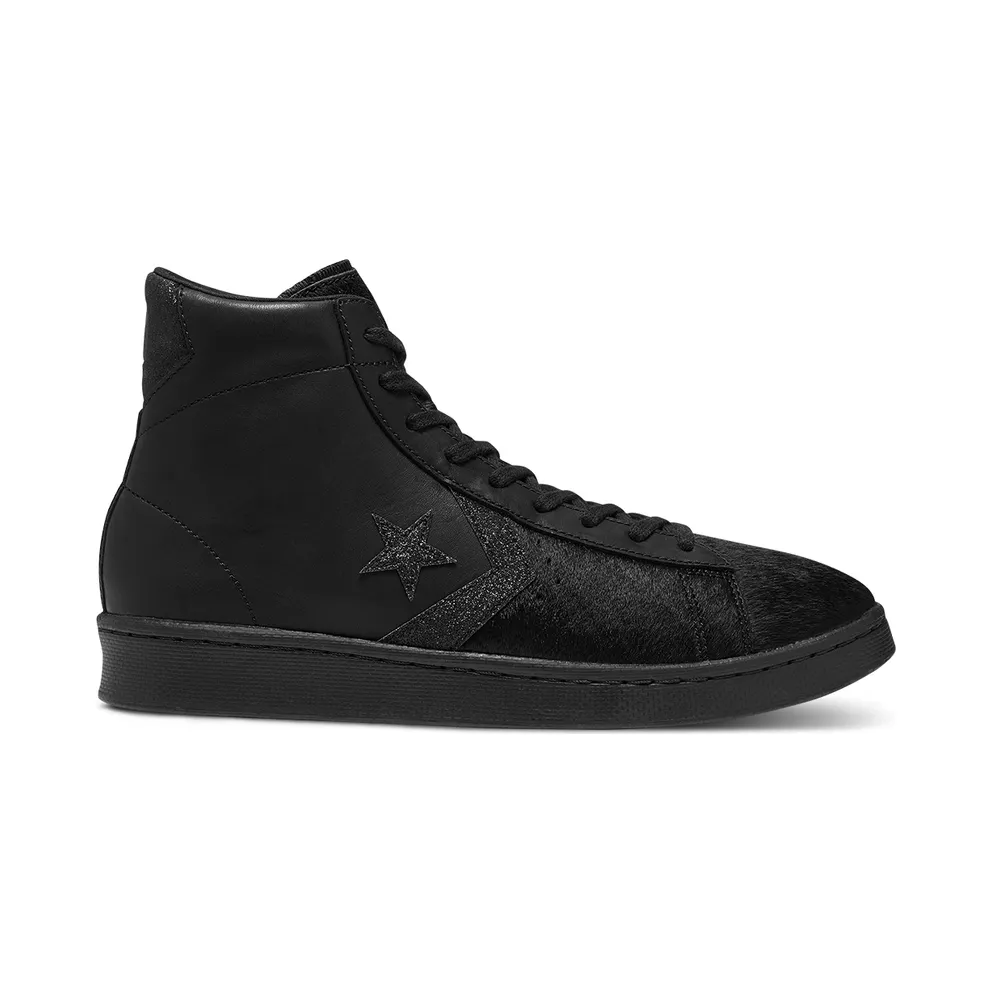 Converse Pro Leather ‘Black Pony Hair’ Black/Black/Black (165751C)