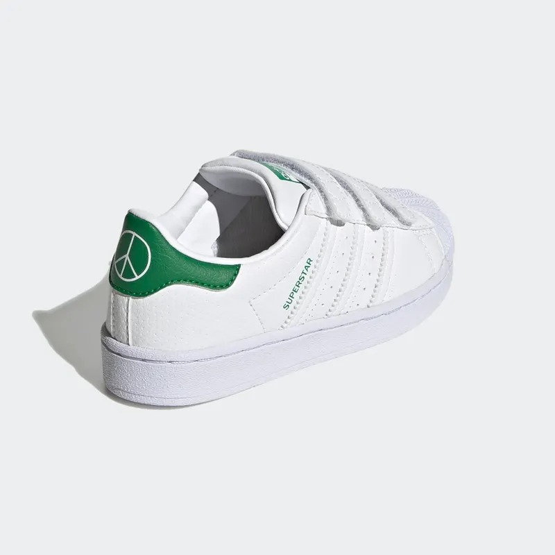 Adidas Superstar Cloud White / Cloud White / Green (FX7171)