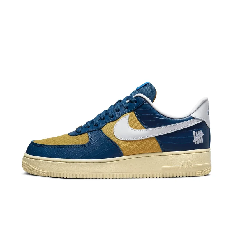 Nike Air Force 1 Low Undefeated Dunk Vs. AF1 Croc Blue Yellow (DM8462-400)