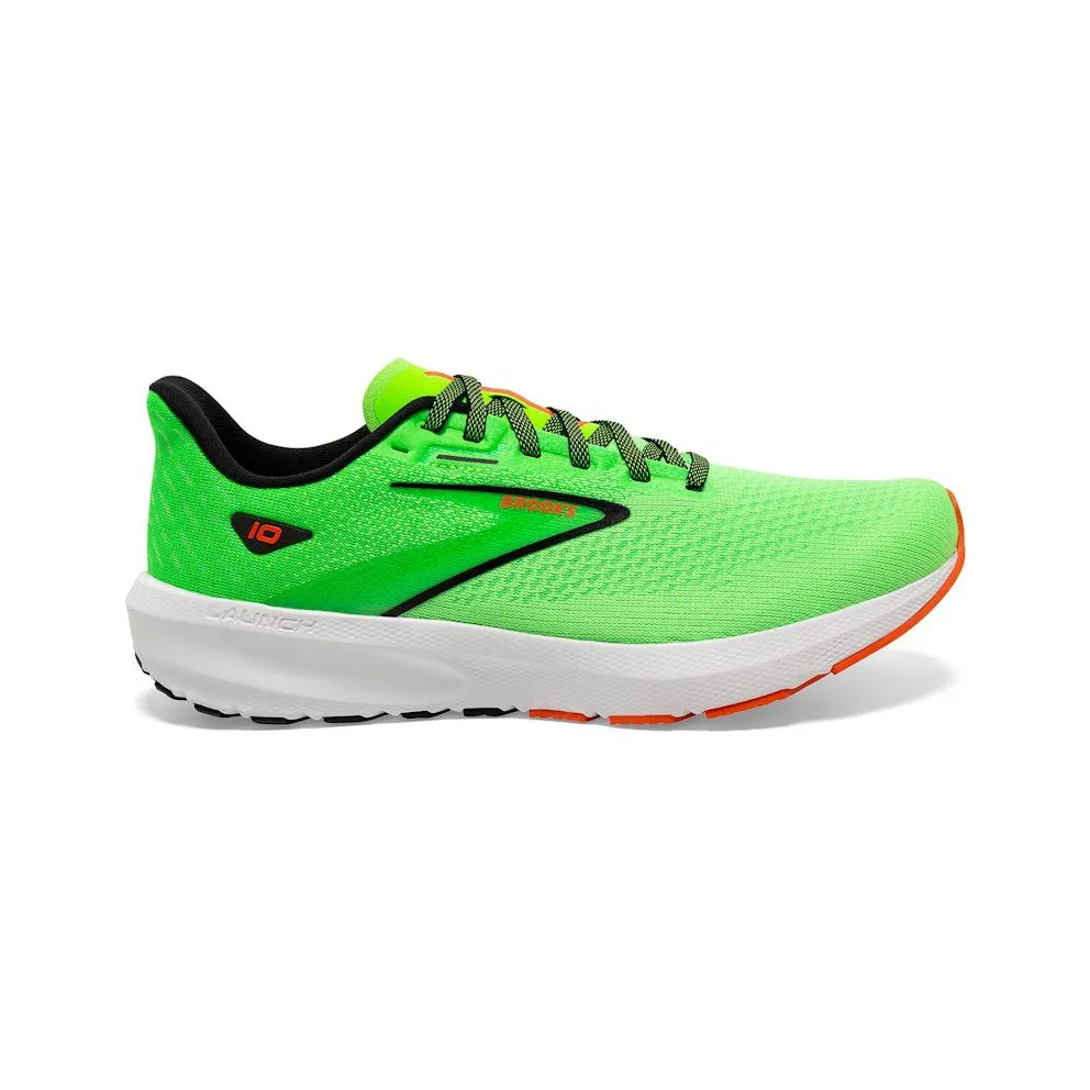 Brooks Launch 10 Green Gecko Red Orange White (110409-1D-308)