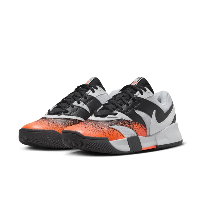 Nike Court Lite 4 Premium “Pure Platinum Black Hyper Crimson White” (FQ8718-002)