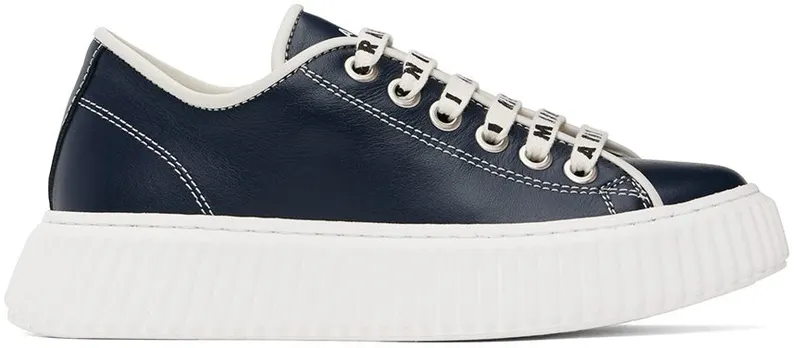 Marni Kids Navy Logo Lace (69012)