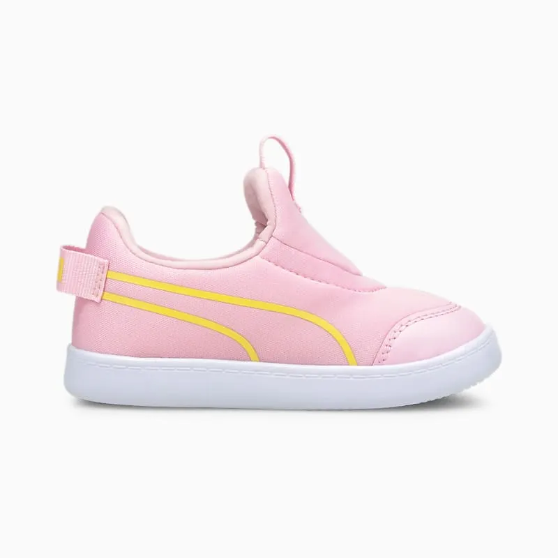 PUMA Courtflex V2 Slip-On Babies’ Pink Lady/Celandine (374859-03)