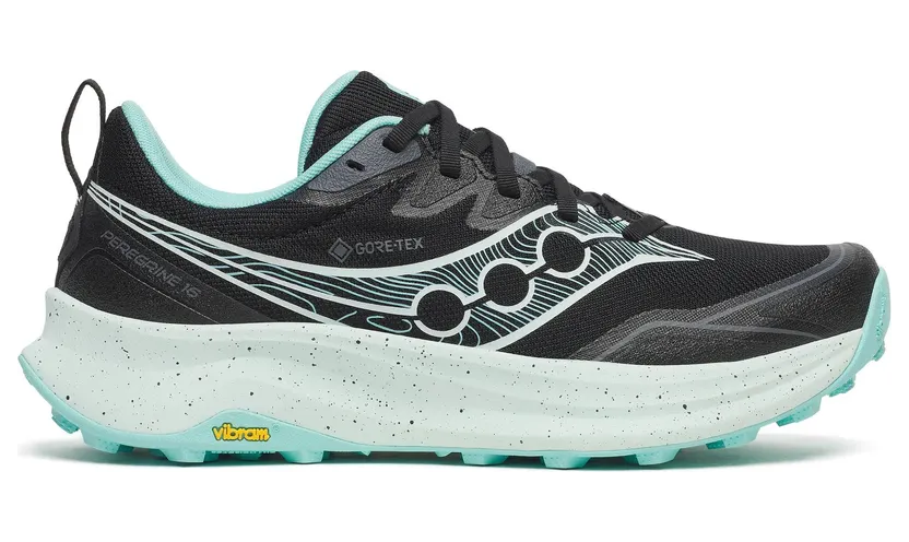 SAUCONY Peregrine 16 GTX “Black / Aqua” (S11068-101)