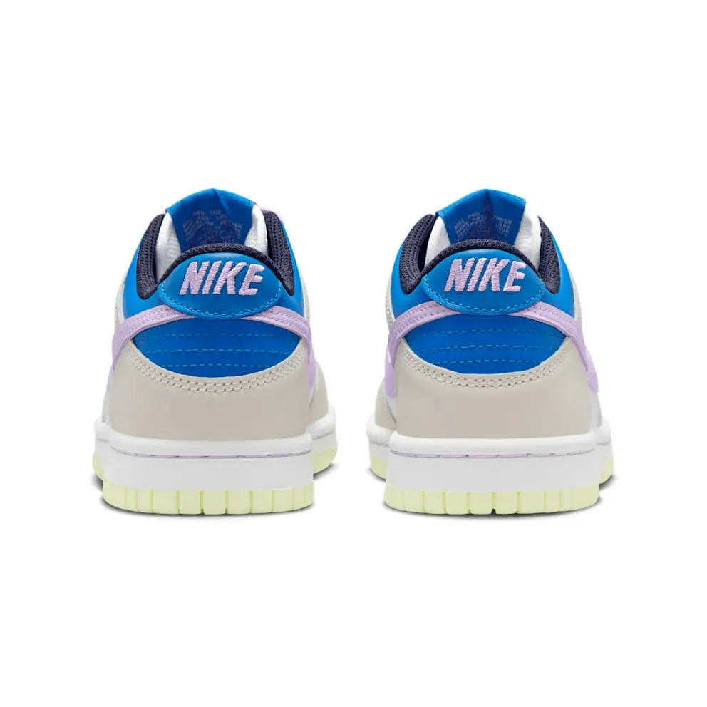 Nike Dunk Low Grade School “Khaki Blue Pink” (FB9109-103)