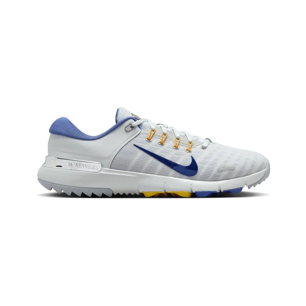 Nike Free Golf Pure Platinum University Gold Wolf Grey Astronomy Blue (Wide) (HQ3131-002)