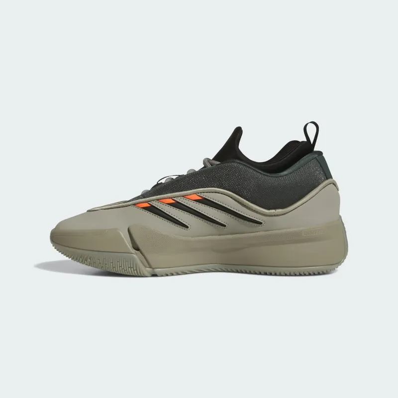 Adidas Dame 9 Low Sports Shoes Silver Pebble / Legend Ivy / Impact Orange (JI1939)
