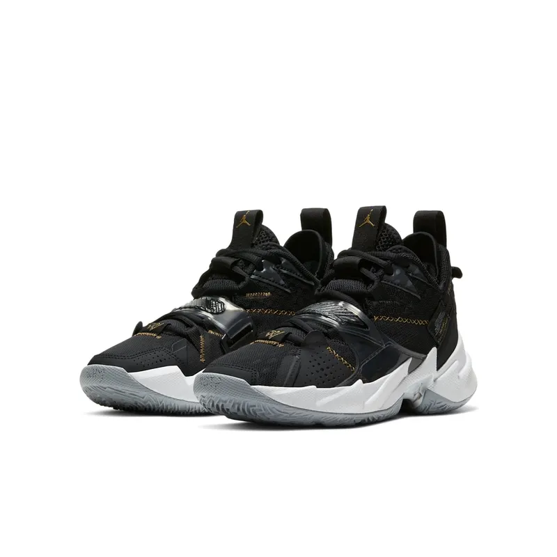 Jordan Why Not Zer0.3 The Family (GS) Black/Metallic Gold-White-Wolf Grey (CD5804-001)