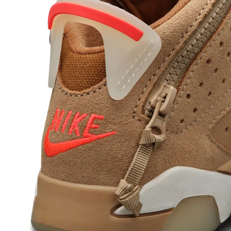 Air Jordan x Travis Scott 6 Retro British Khaki (PS) (2021) – “British Khaki / Sail / Bright Crimson” (DH0693-200)