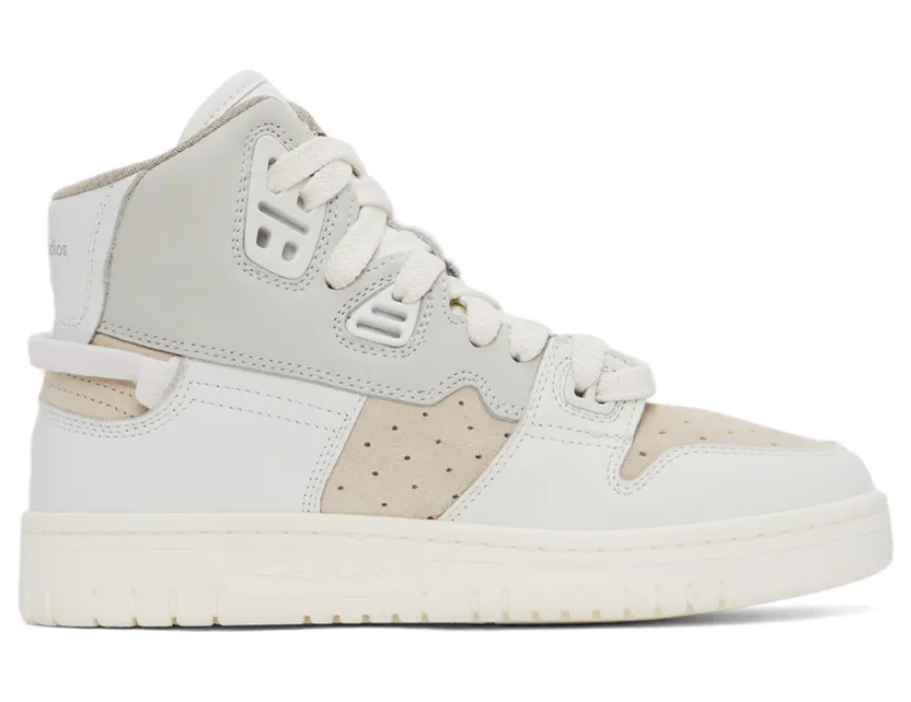 Acne Studios Off-White Leather High-Top Sneakers (AD0402-)