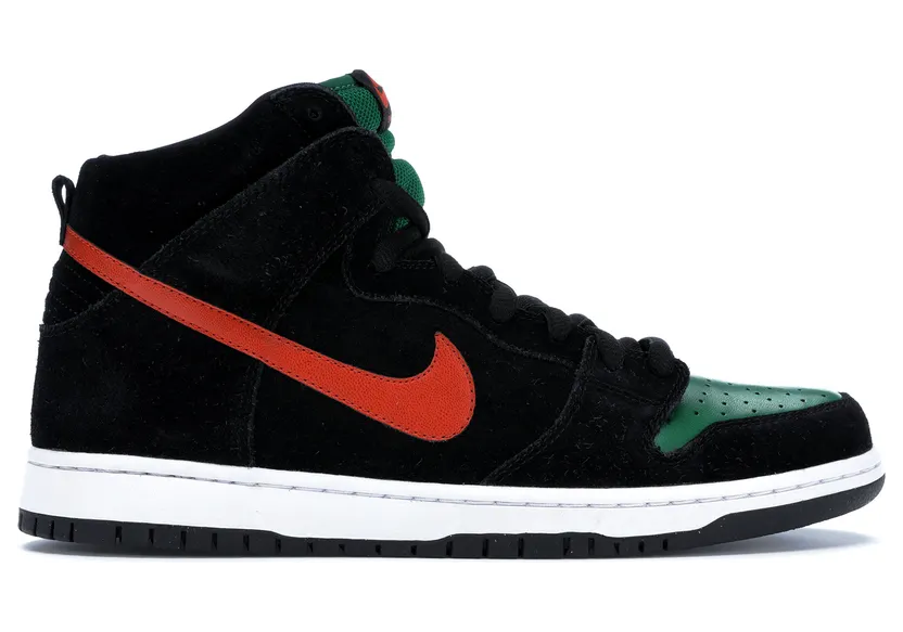 Nike Dunk Low Premium Sb ‘Roller Derby’ Black/College Orange-Pn Green (305050-009)
