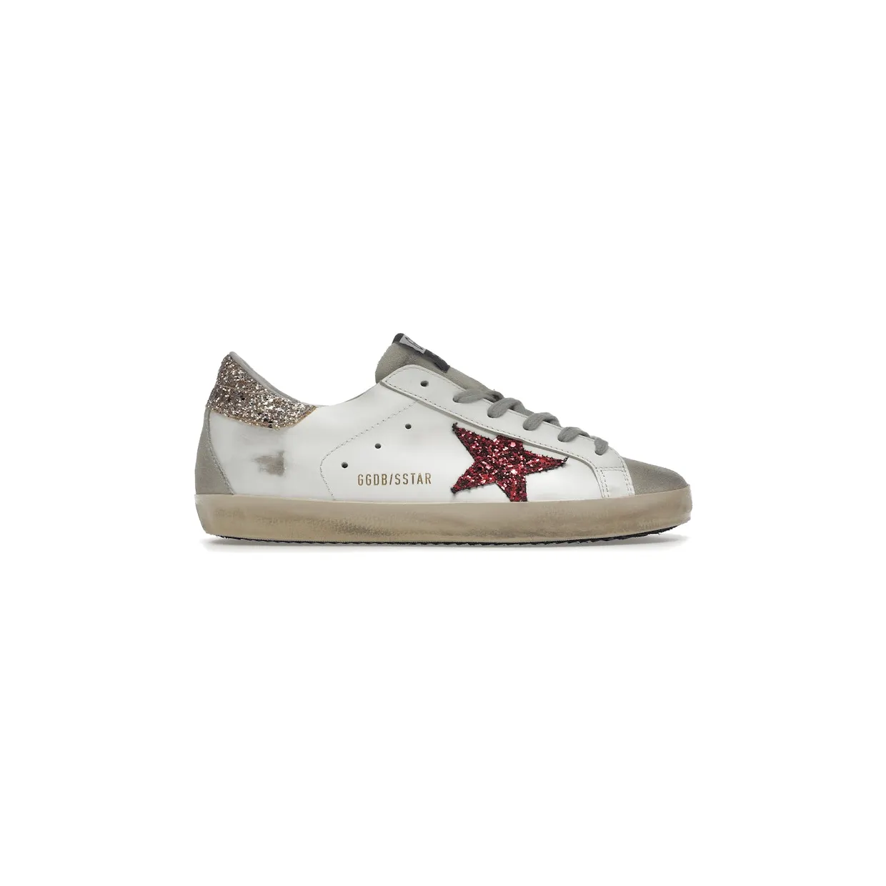 Golden Goose Super-Star White Red Glitter (GWF00102.F001754.10694)