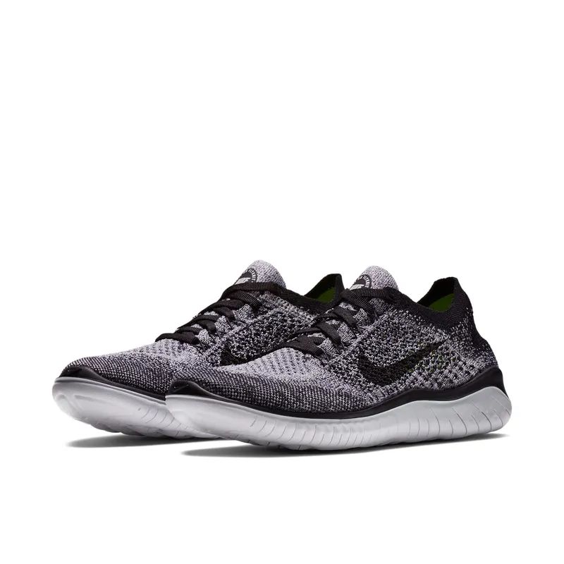 Nike Free RN Flyknit 2018 Oreo (W) White/Black (942839-101)