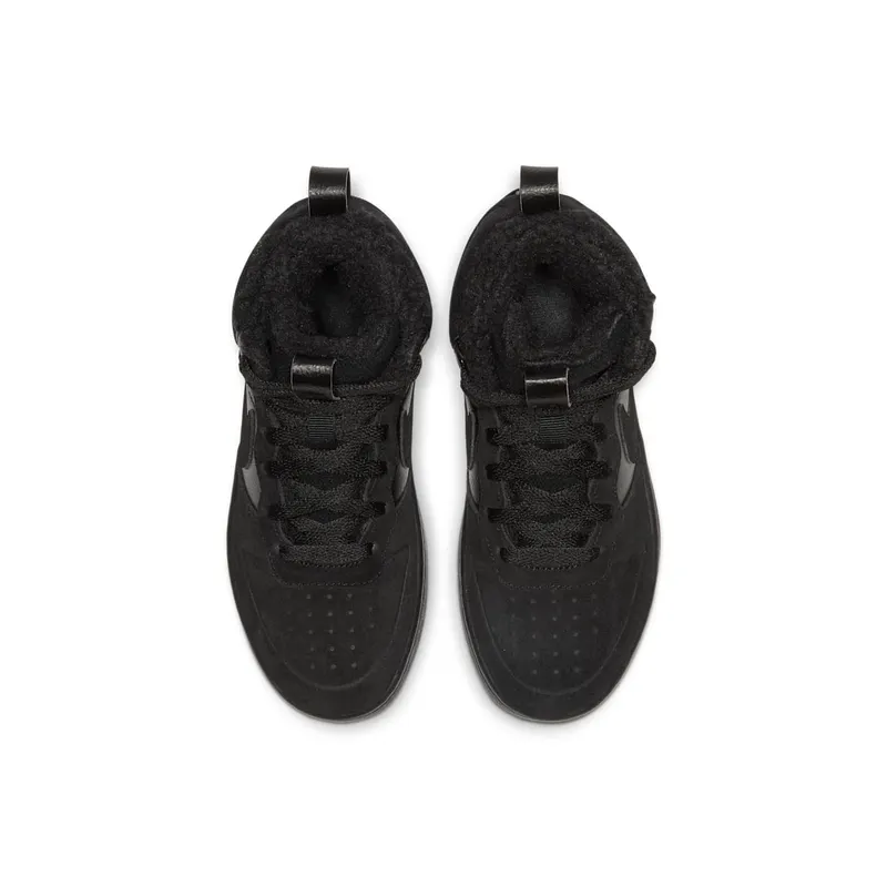 Nike Court Borough Mid 2 Younger Kids’ Boot Black (CQ4026-001)