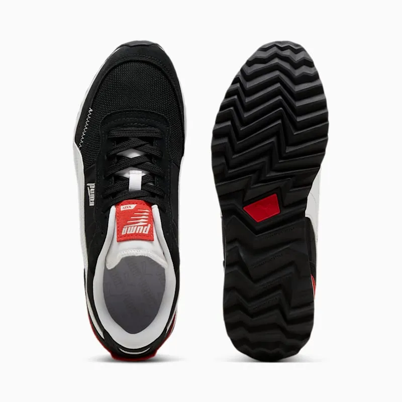 Puma Road Rider van suède White/Black – “Black” (397377-02)