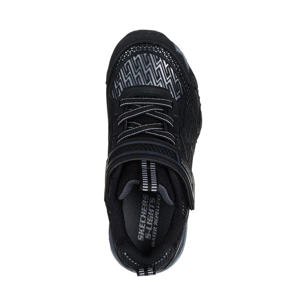 Skechers S-Lights Hydro Lights – Heat-Tread “Black / Silver” (400117LBKSL)