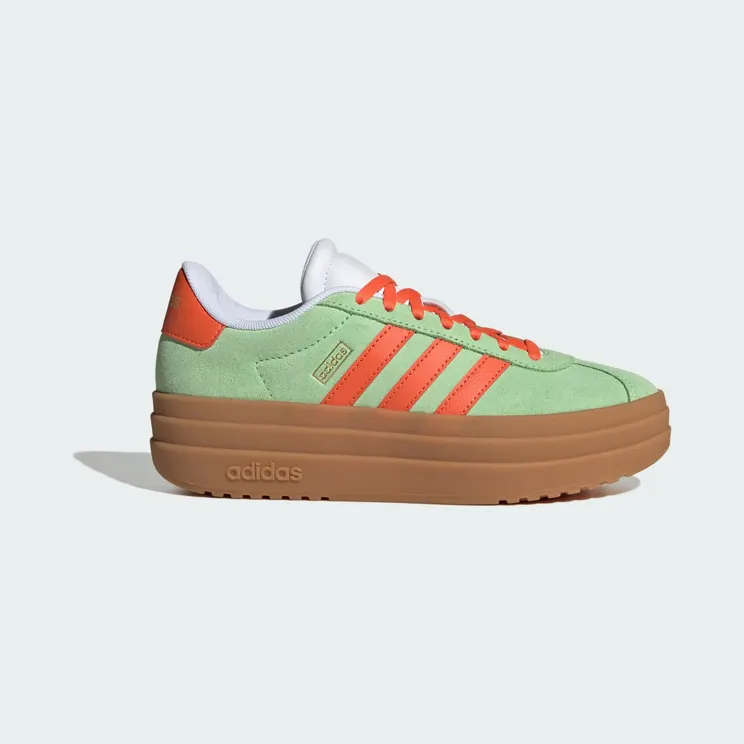 adidas VL Court Bold “Semi Green Spark / Semi Impact Orange / Cloud White” (JQ4557)