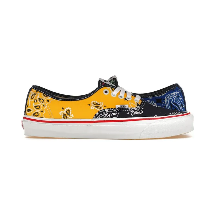 Vans Vault OG Authentic LX Bedwin & the Heartbreakers Multi-Color Yellow Bandana (VN0A4BV99QX)