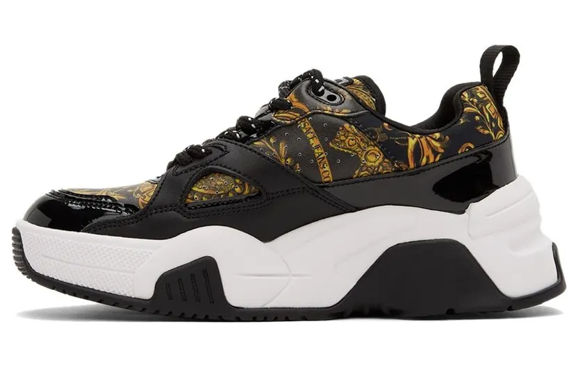 Versace Jeans Couture Black & Gold Stargaze Regalia Baroque Sneakers (E71VA3SF3EZS026) (3)