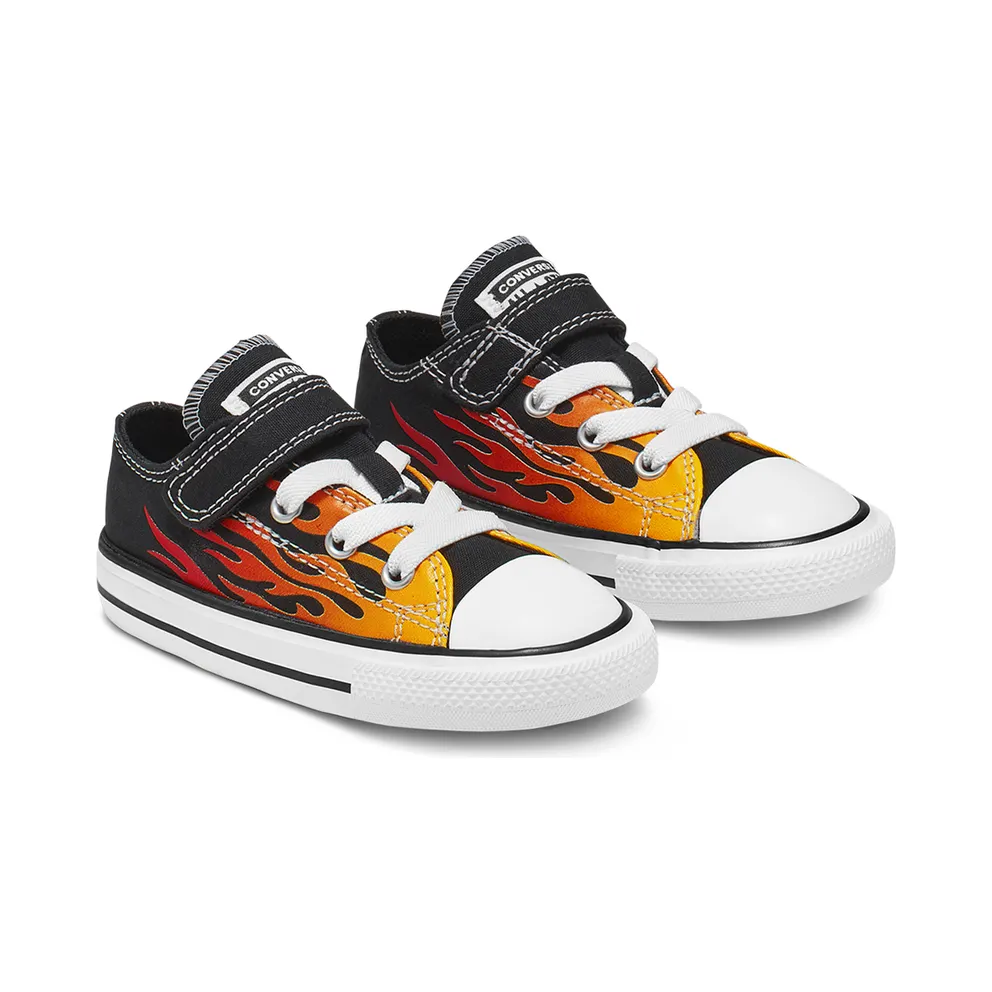 Converse Toddler Archive Flames Hook and Loop Chuck Taylor All Star Low Top (766199C)