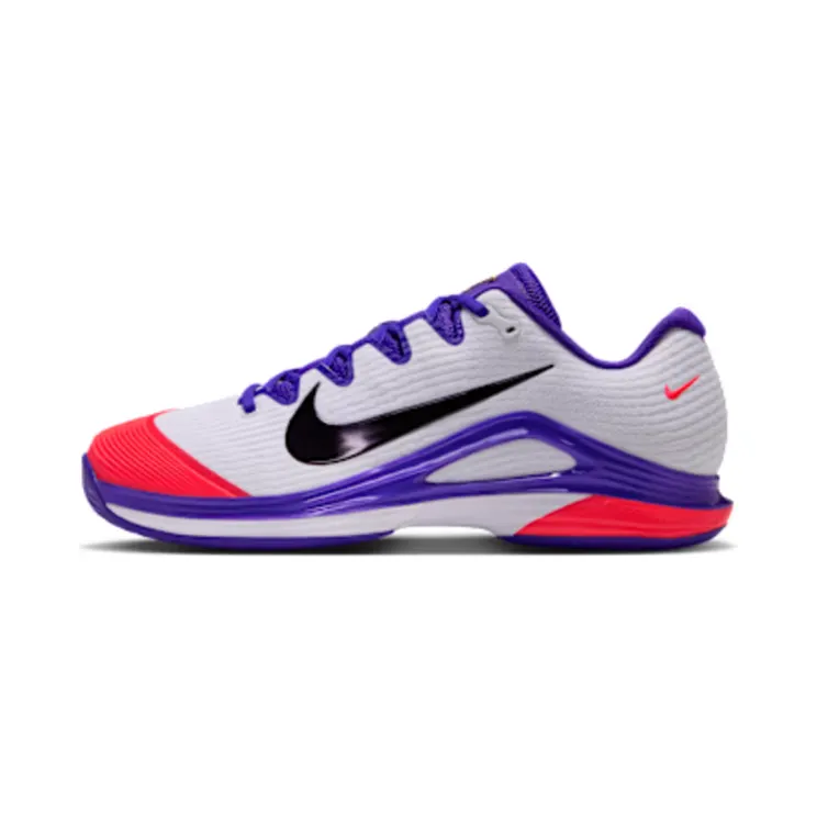 Nike Vapor 12 PRM Hard Court “White / Dark Concord / Bright Crimson / Burgundy Ash” (JA1447-100)