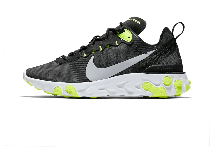 Nike React Element 55 Black Volt Cool Grey (W)