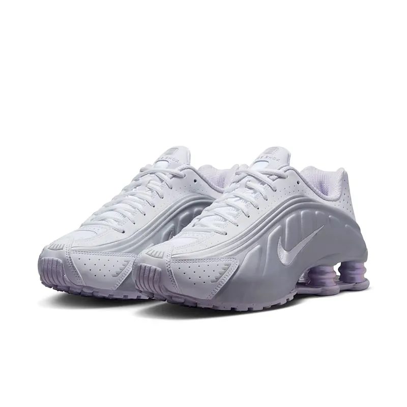 Nike Shox R4 White/Metallic Platinum/Platinum Tint/Barely Grape (HF5076-100)