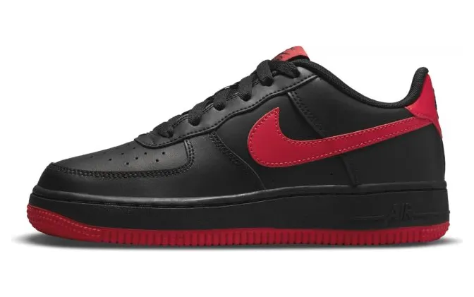 Nike Air Force 1 Low ’07 Black University Red (GS) (DH9812-001)